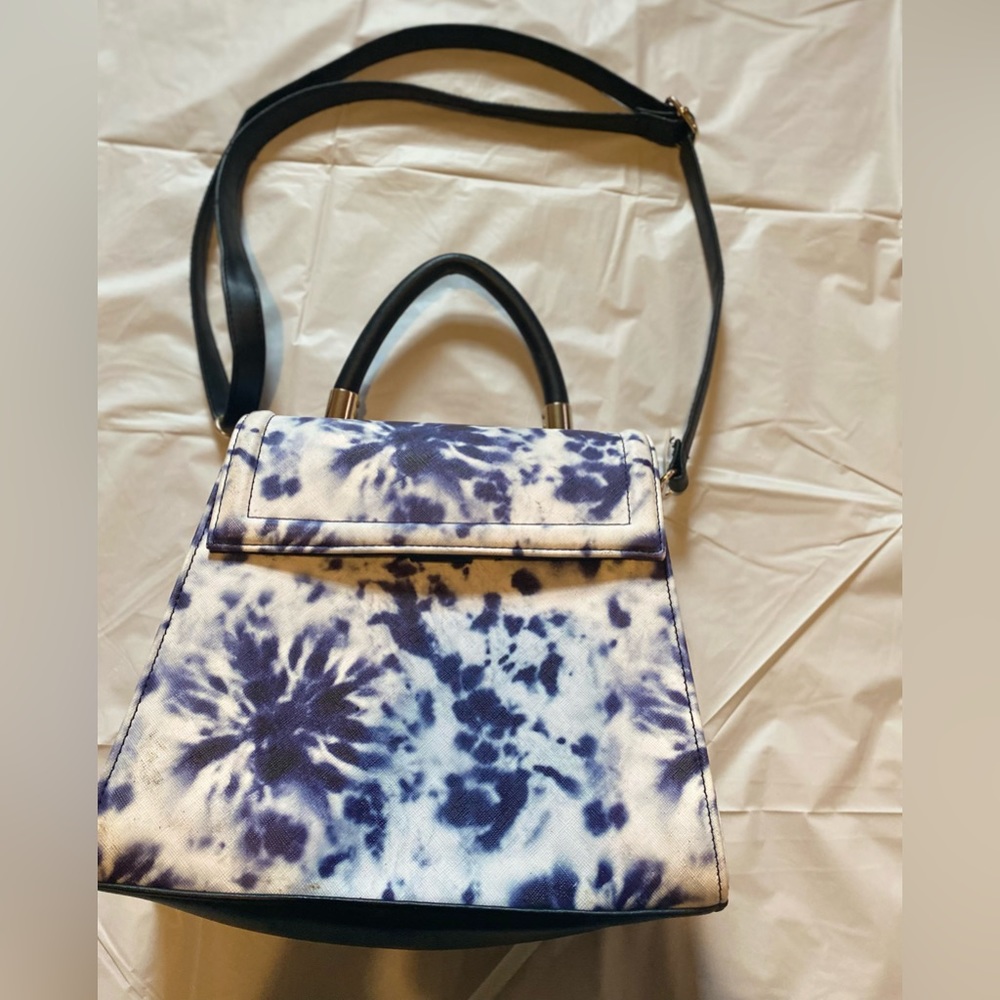 Blue & white purse